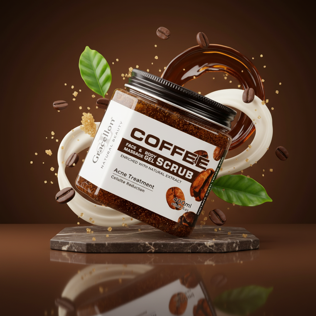 coffee gel scrub