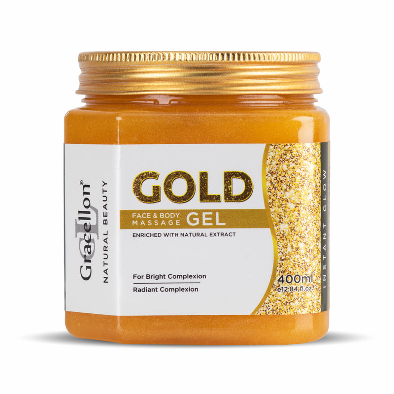 Gold Face & Body Massage Gel Skin Brightening | Anti Aging | Open Pores