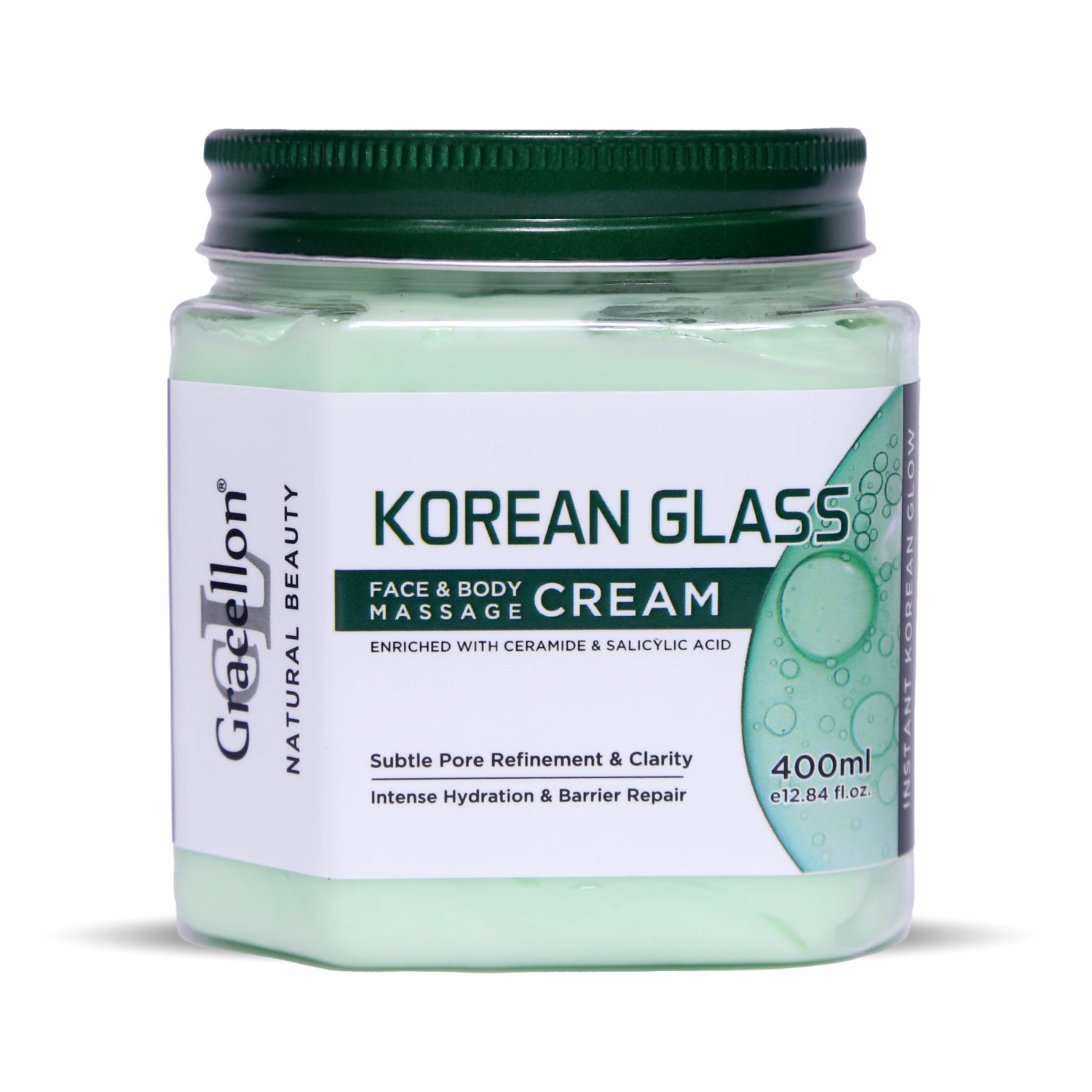 Korean Glass Face & Body Massage Cream | Ceramide + Salicylic Acid | Instant Korean Glow