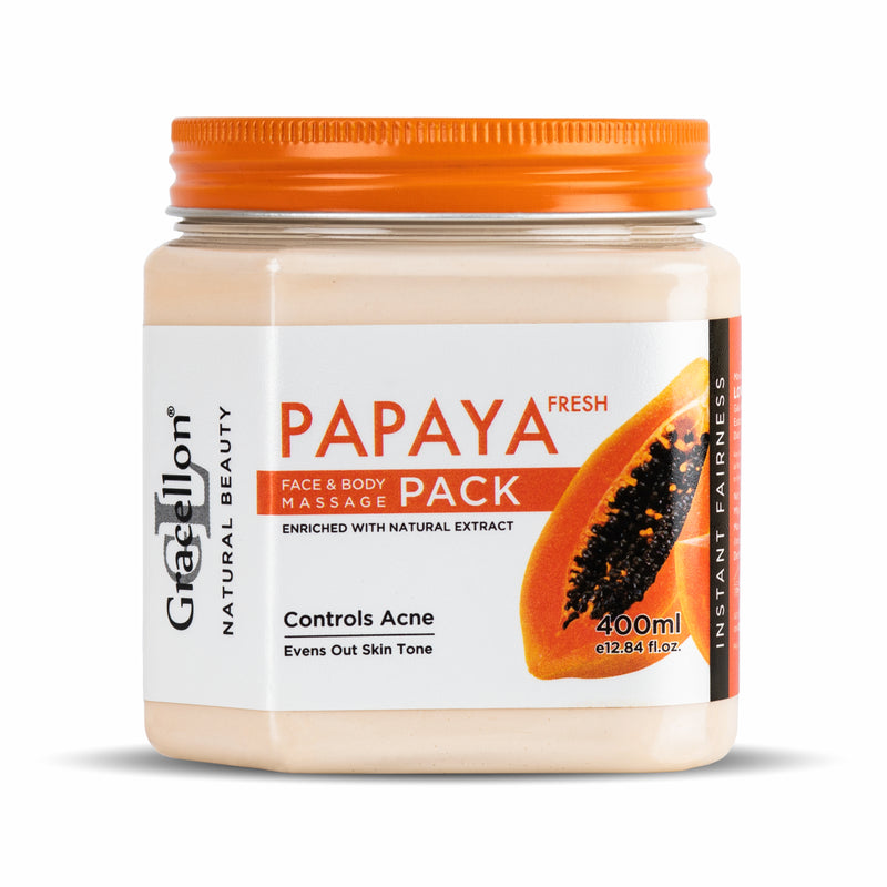Papaya Fresh Face & Body Massage Pack | Brightens Skin Tone | Reduces Dark Spots