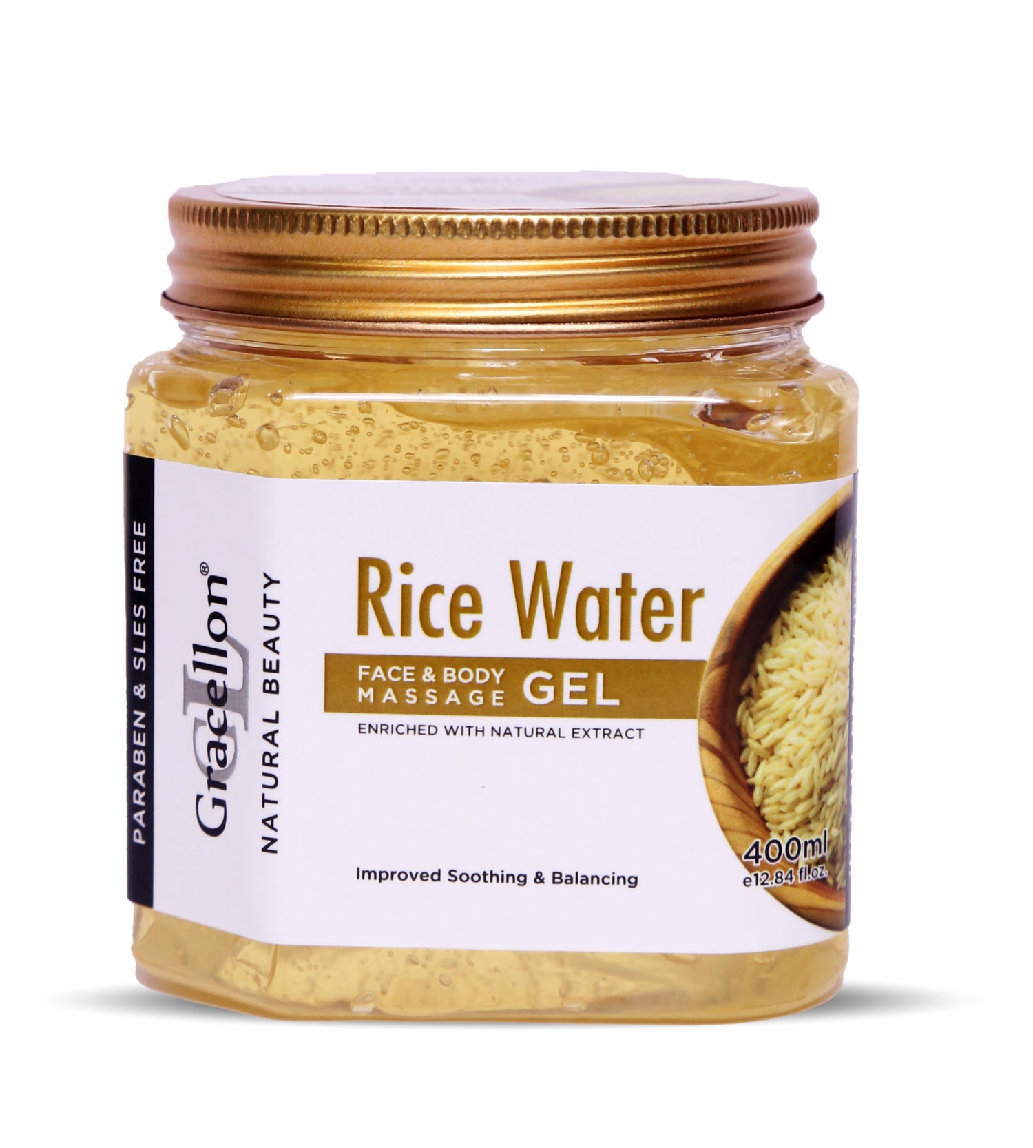 RICE WATER FACE & BODY MASSAGE GEL WITH CERAMIDES | SOOTHING & BALANCING