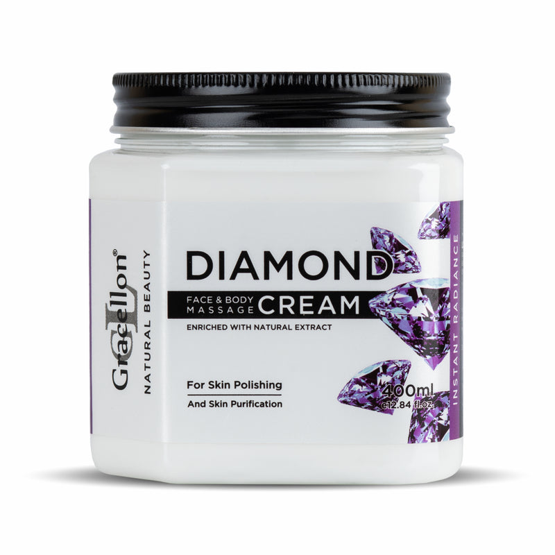 Diamond Face & Body Massage Cream | Skin Purification |Instant Radiance